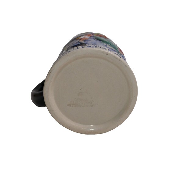 Gilles & Bohn Original Lidded Beer Stein w/Angels & Flowers  West Germany - Picture 12 of 12